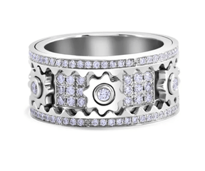 Zigzag - Sliding Ring Modern Statement Style