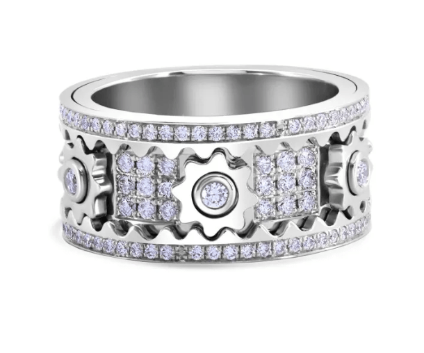 Zigzag - Sliding Ring Modern Statement Style