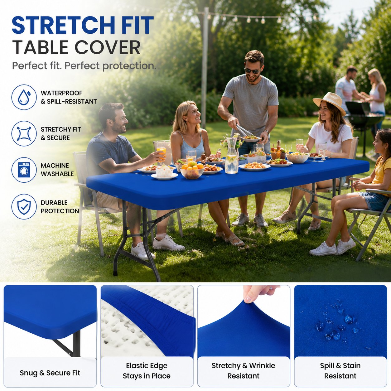 PicnicShield – Elastic Fit Table Protector