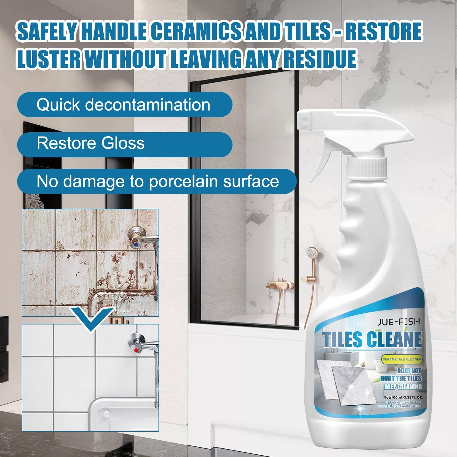 GrimeAway – Tile Grout Cleaning Spray Tool