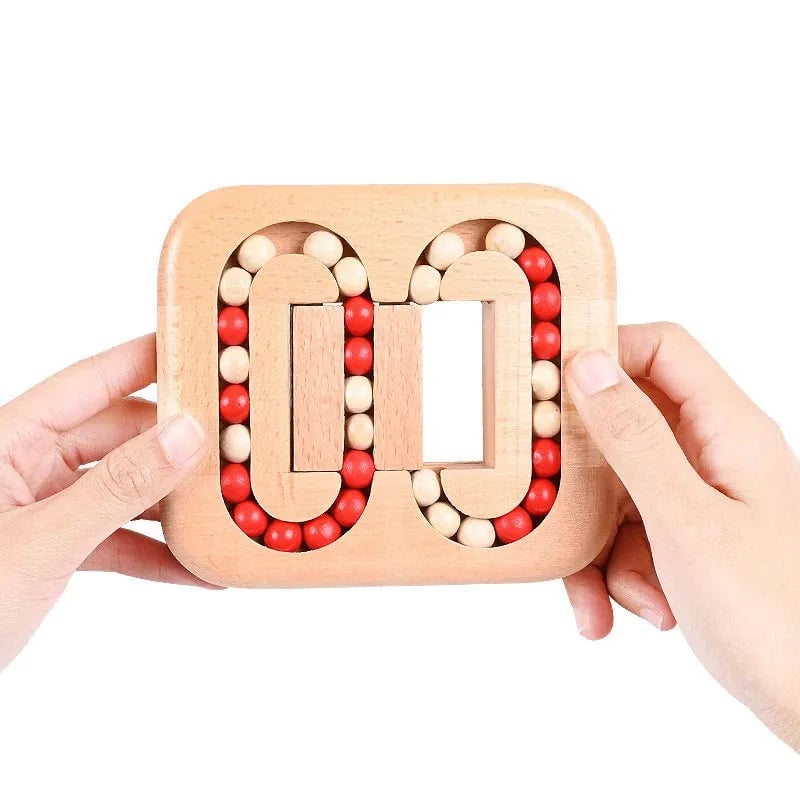 TwistCraft – Magic Bean Rotating Wooden Puzzle Toy