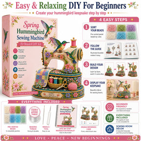 SpringBloom – 3D DIY Hummingbird Sewing Machine