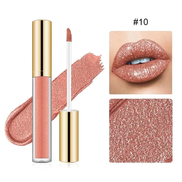 GlamShine – Metallic Liquid Diamond Glitter Lipstick