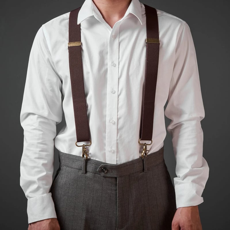 GentleHold – Premium Leather Suspenders for Men