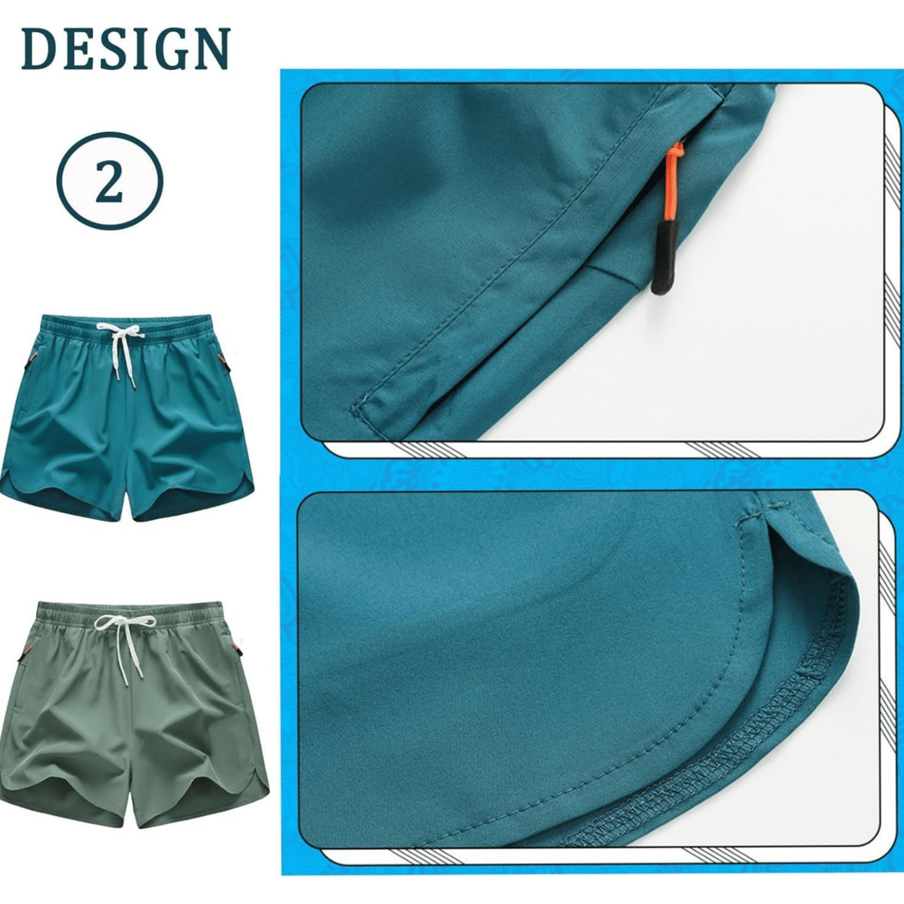 FlexCore - Men's Quick-Dry Running Shorts