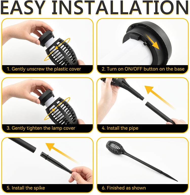 NightFlick – Solar Flame Decor Lights