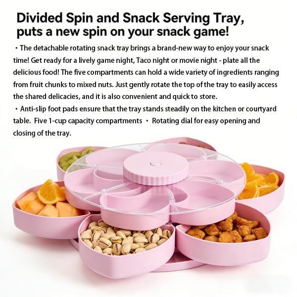 PartyTwist – Rotating Divided Tray