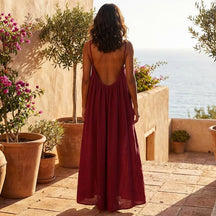 CalmMuse – Breathable Cami Lounge Dress