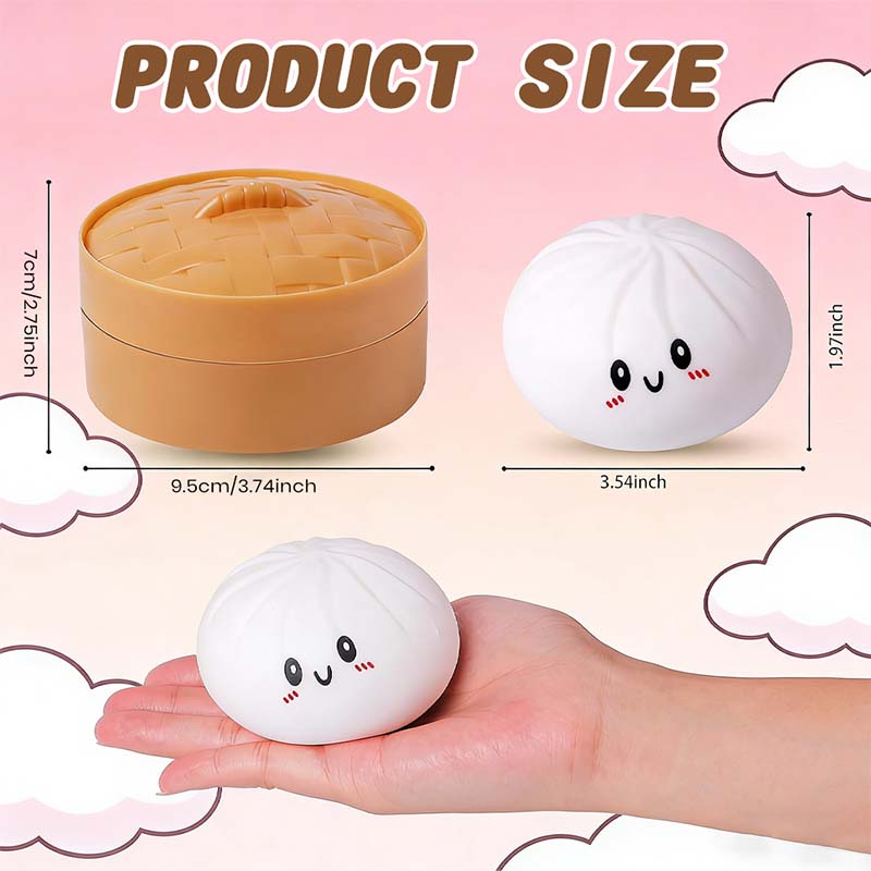 SquishJoy – Ultra-Rare Rainbow Smiling Dumpling Squishy Toy