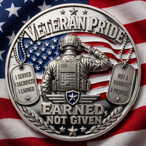 HonorBound – DD-214 Veteran Pride Coin