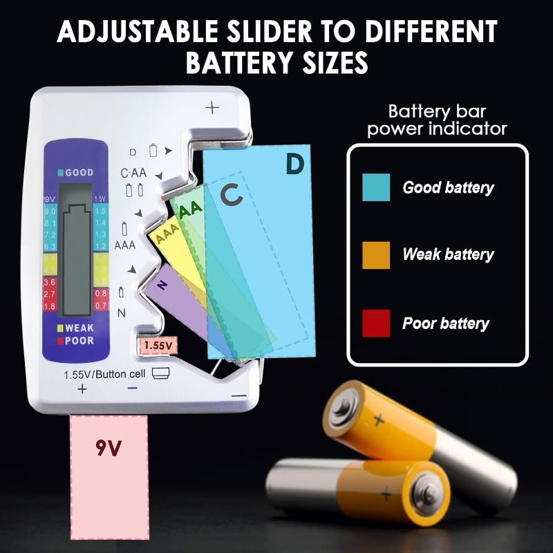 PowerCheck - Universal LCD Battery Tester – Know Your Battery Instantly