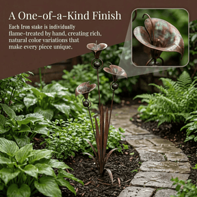 EmberPetal – Handcrafted Copper Lily Accent