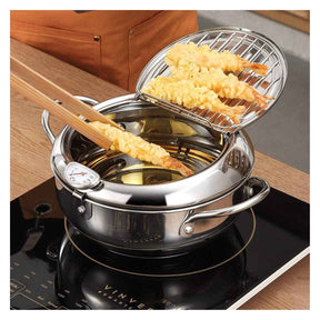 CookForge – Premium Stainless Frying Po & Oil Control Rack System