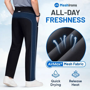 Belevite™ MeshIrons - Men’s Breathable Mesh Panel Casual Pants