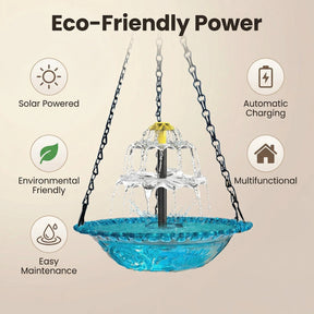 FeatherFlow – Solar Bird Bath Fountain for Gardens