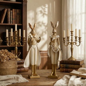RoyalWhisk – Gold Trim Rabbit Figurine