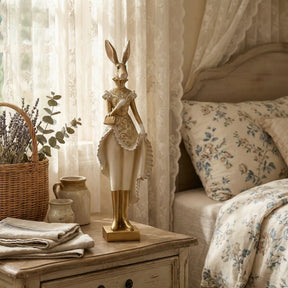RoyalWhisk – Gold Trim Rabbit Figurine