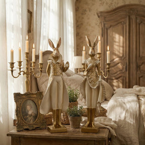 RoyalWhisk – Gold Trim Rabbit Figurine
