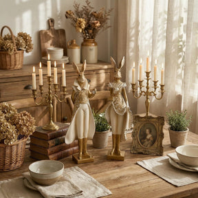 RoyalWhisk – Gold Trim Rabbit Figurine