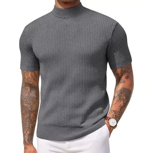 UrbanCore – Men's Mock Turtleneck Sweater