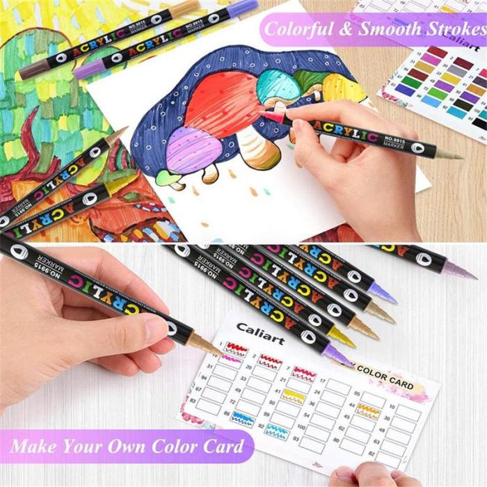 ColorCraft - Dual Tip Acrylic Marker for Precision Art