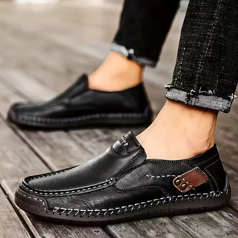 Bravon™ – Premium Leather Comfort Shoes for Men