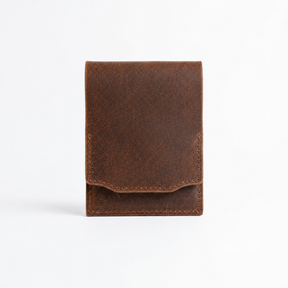 HeritageCraft – Vintage Full-Grain Leather Snap Wallet