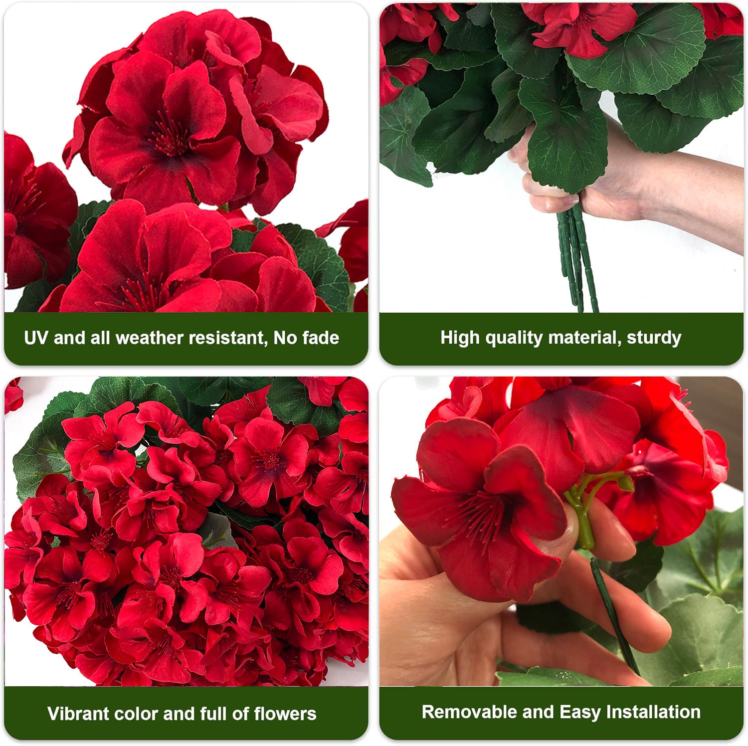RoseAura – Eternal Geranium Floral Set