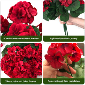 RoseAura – Eternal Geranium Floral Set