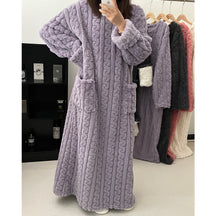 CozyLoom – Winter Coral Velvet Home Clothes