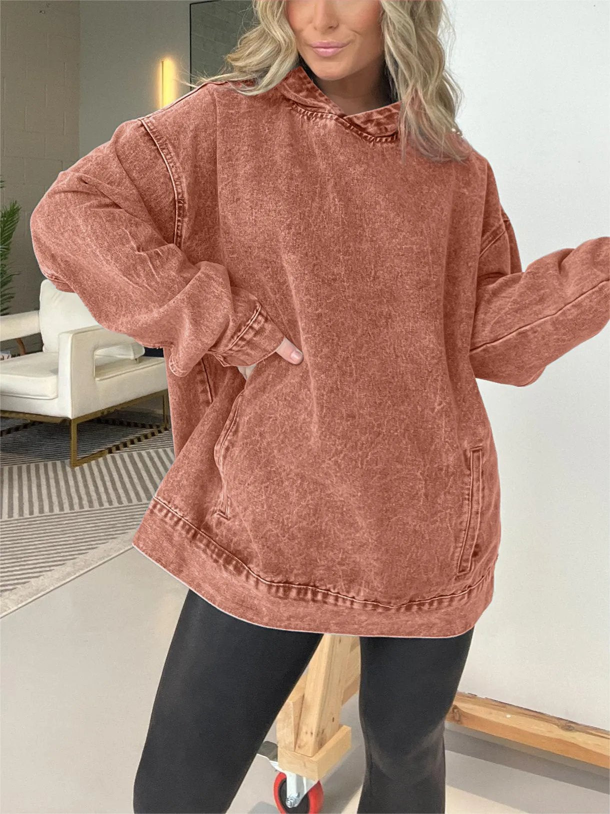 UrbanDenim – Casual Hooded Pullover