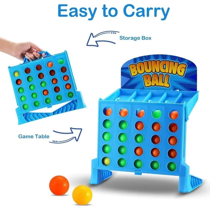 QuickBounce | 4-in-a-Row Skill Challenge Game