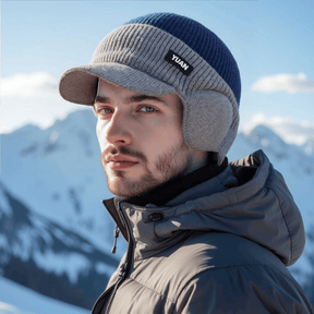 FrostGuard – Winter Knitted Earflap Hat for Men