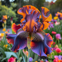 BloomAura – Exotic Tall Bearded Iris Flower