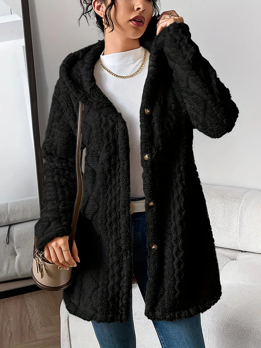CloudSilk – Effortless Chic Hooded Dress