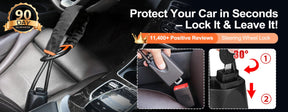 DriveDefender | Seat Belt + Steering Wheel Car Lock System