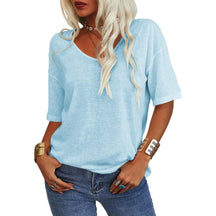 VivaVee – Women's V-Neck Tee for Effortless Style