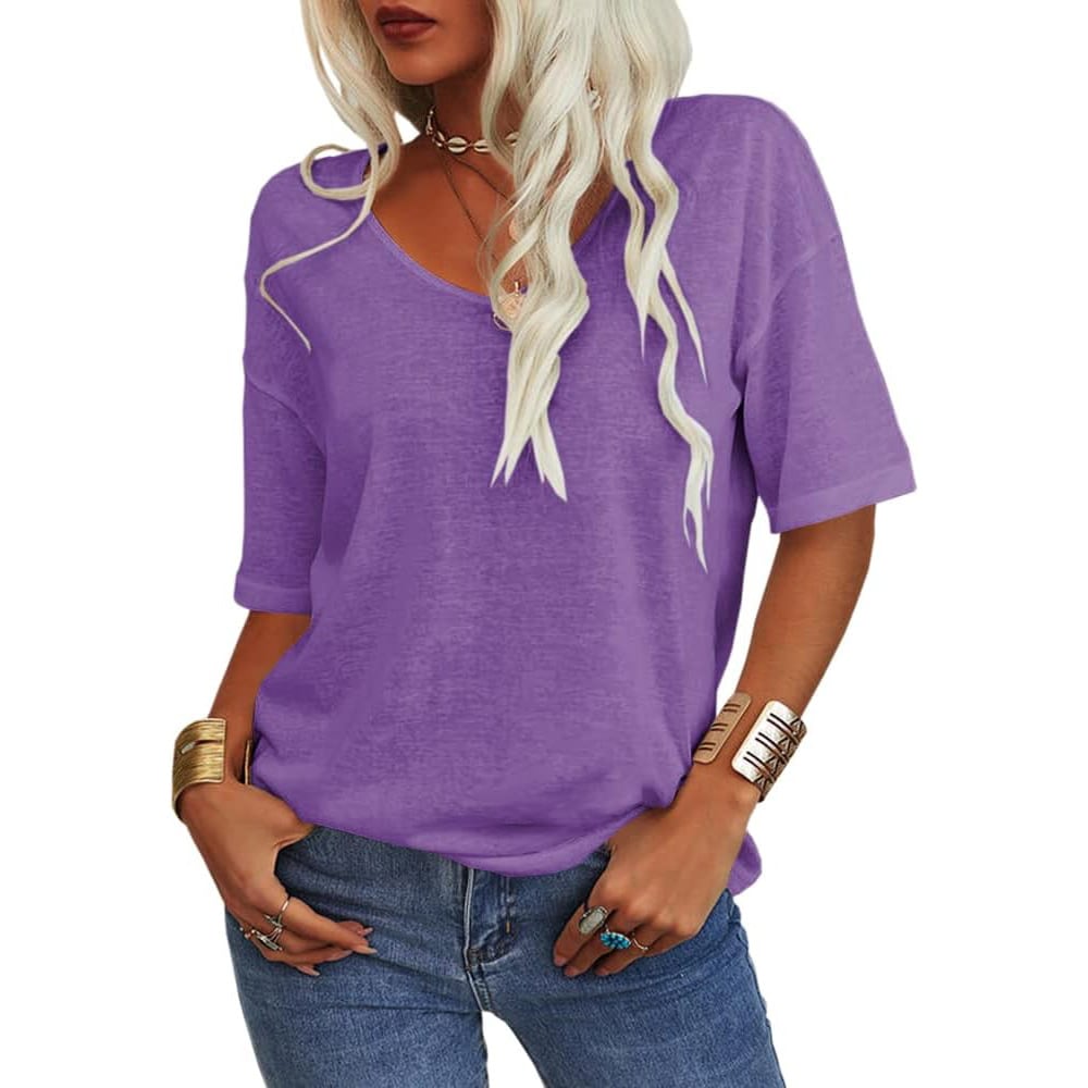 VivaVee – Women's V-Neck Tee for Effortless Style