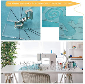 StitchGuide – Free Motion Garment Ruler Set