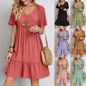 VintageMuse – Retro V-Neck Women’s Top