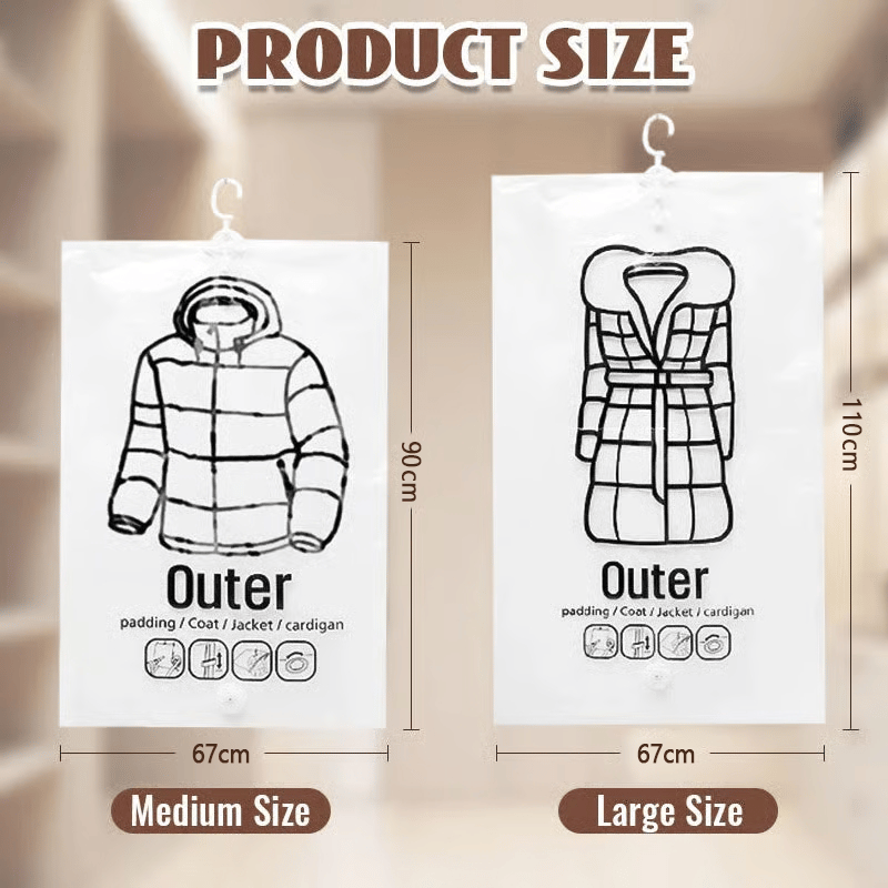 VacuHang – Space-Saving Hanging Vacuum Storage Bags
