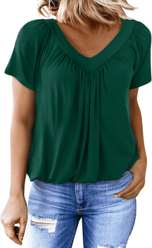 AuraFit | Classic Women’s V-Neck Casual Tee