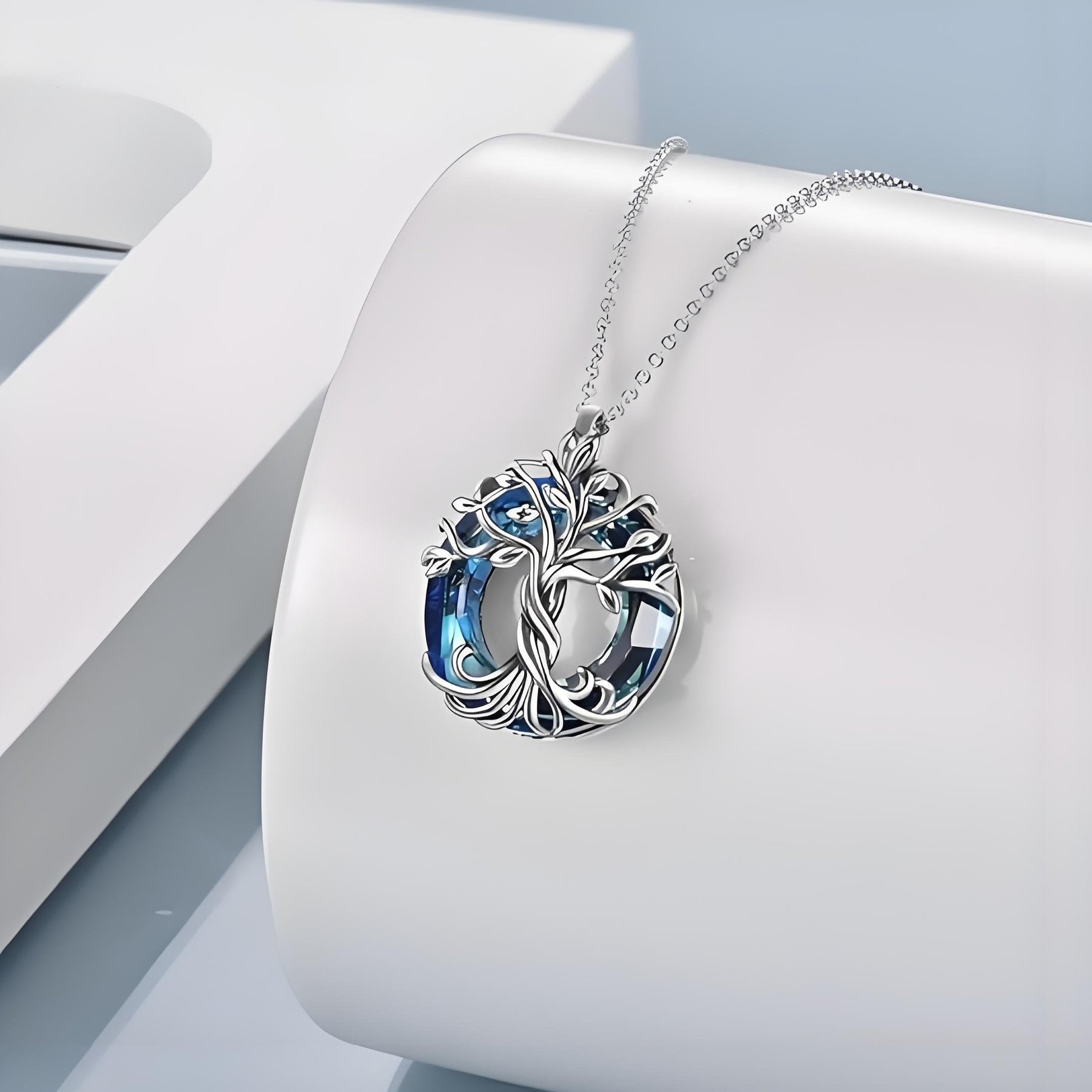 CelestiaTree – Elegant Mother’s Day Crystal Necklace