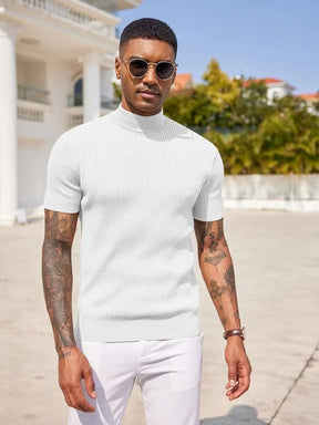 UrbanCore – Men's Mock Turtleneck Sweater