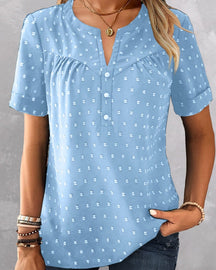VivaLinen – Everyday V-Neck Blouse