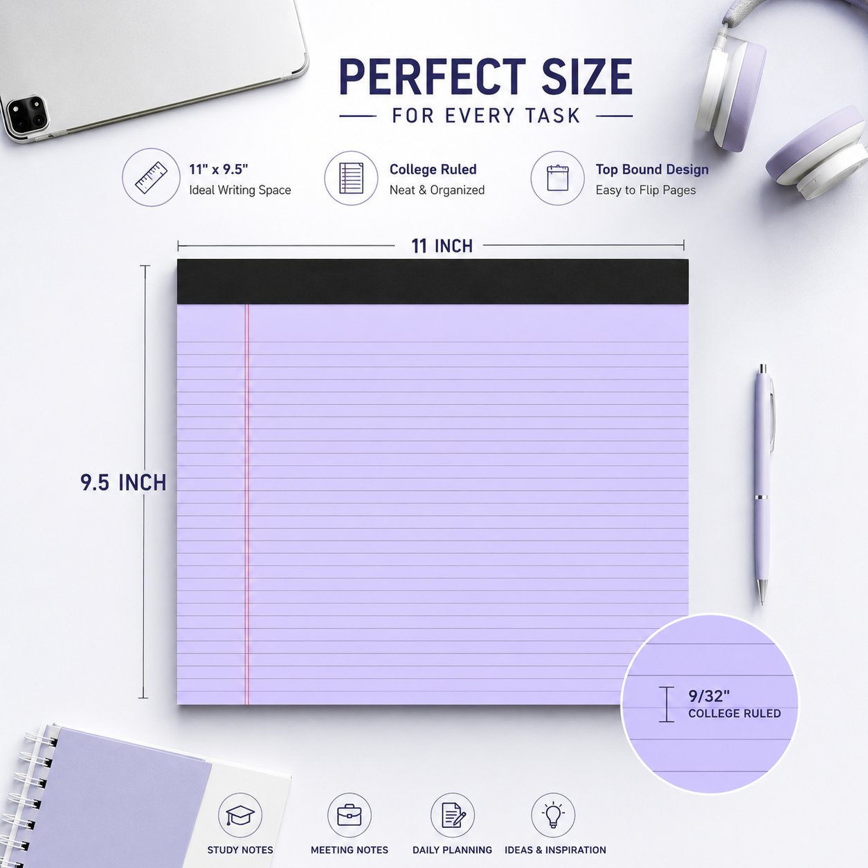 WriteEase – Double-Sided Legal Pad for Organized Notes
