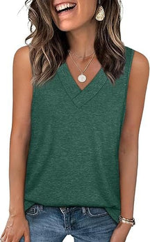 SoftEase – Women’s Sleeveless Casual Slim Fit Top