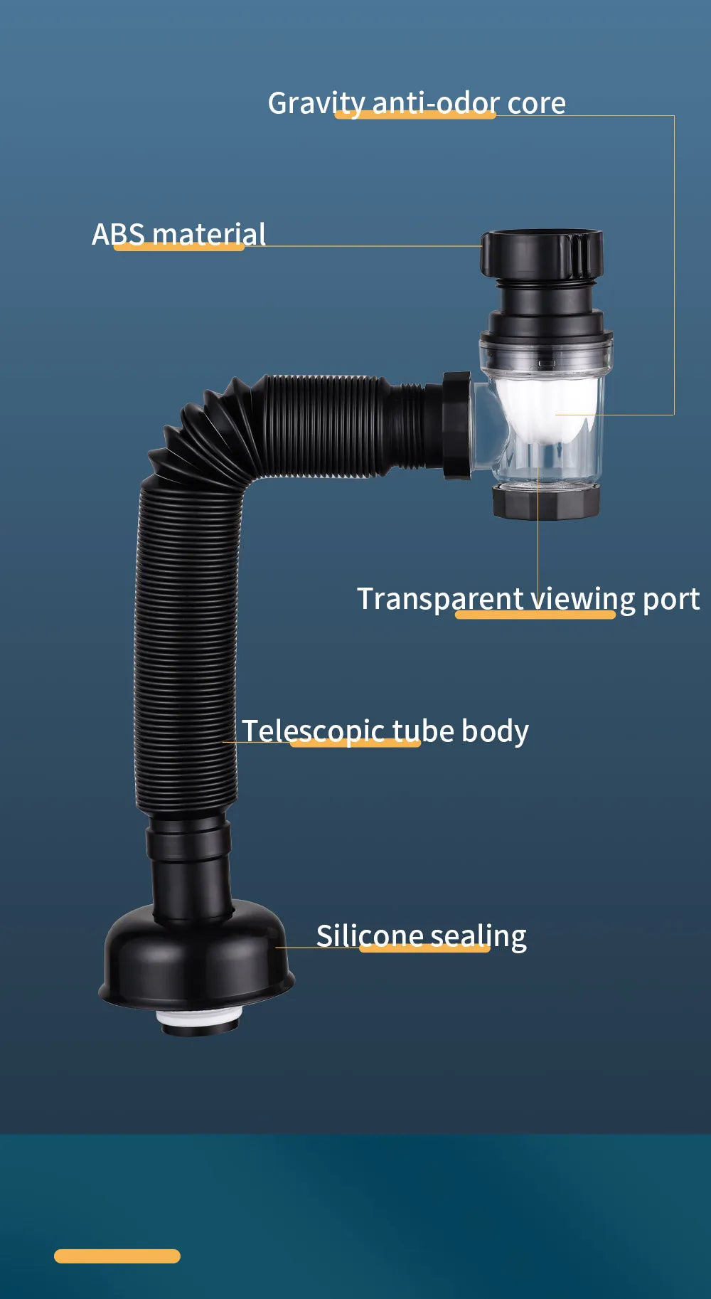 FlowFlex – Adjustable Sink Drain Pipe