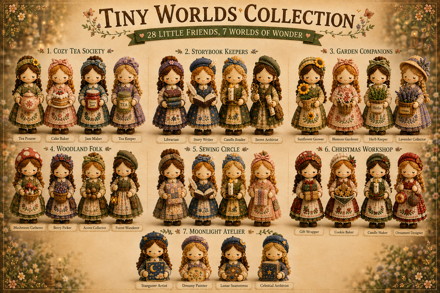 TinyWorlds – Cozy Patchwork DIY Craft Kit Collection
