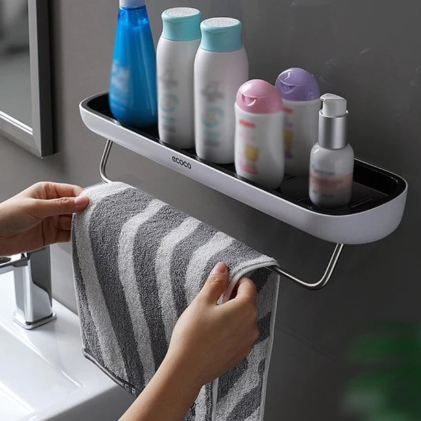AquaHold – No-Drill Bathroom Storage Shelf